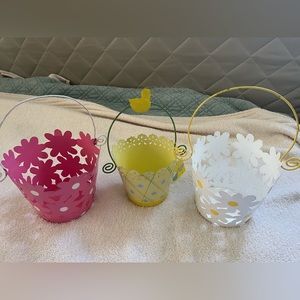 Vintage Metal Easter Baskets